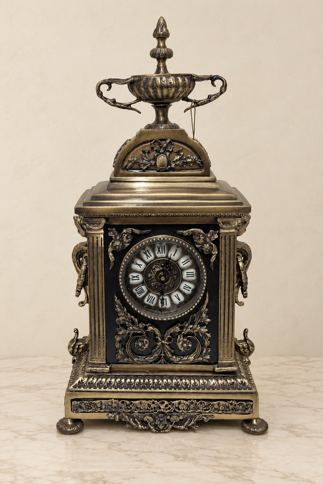 Copa pendule met schaalbekroning