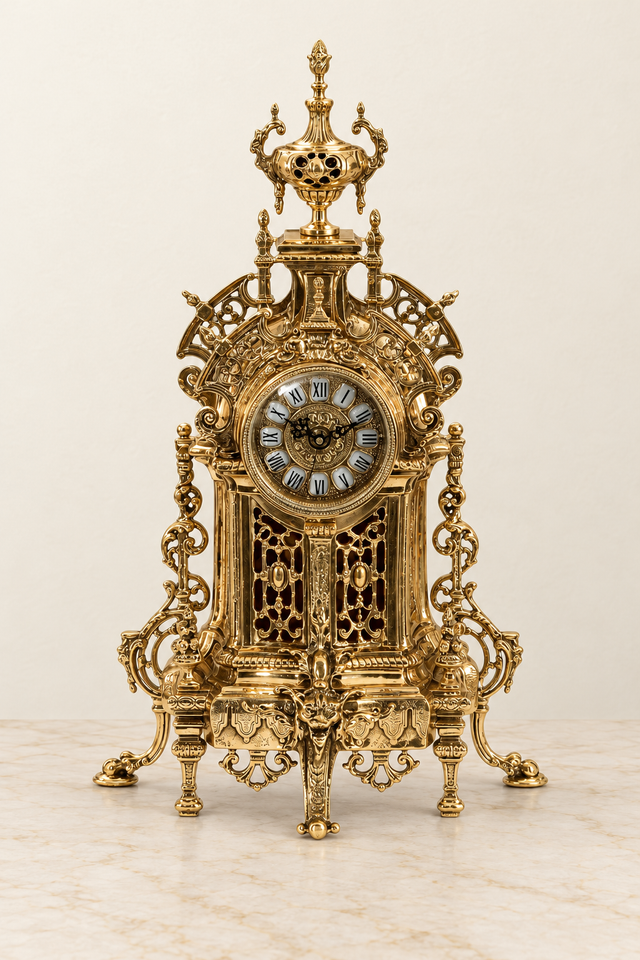 Architecturale pendule met urnbekroning