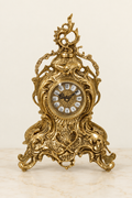 Floral scroll mantel clock