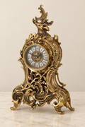 Silva ornamental scroll mantel clock