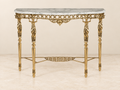 Golden Console Table with Caryatid Legs