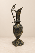 Tall Decorative Ewer with Dark Antiqued Finish